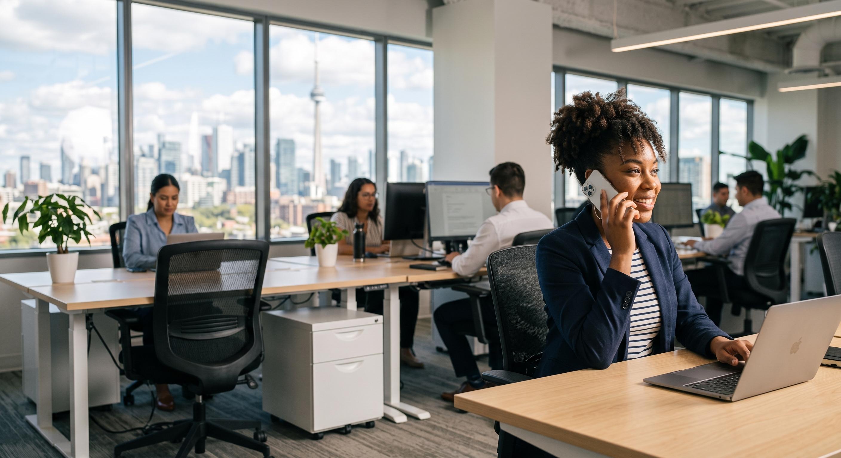 Ardent Group team member on a support call helping a client